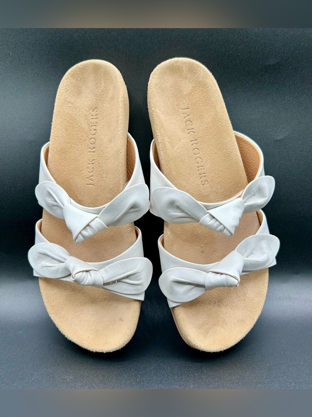 JACK ROGERS Annie Double knot Slide Sandals. Size 6.5